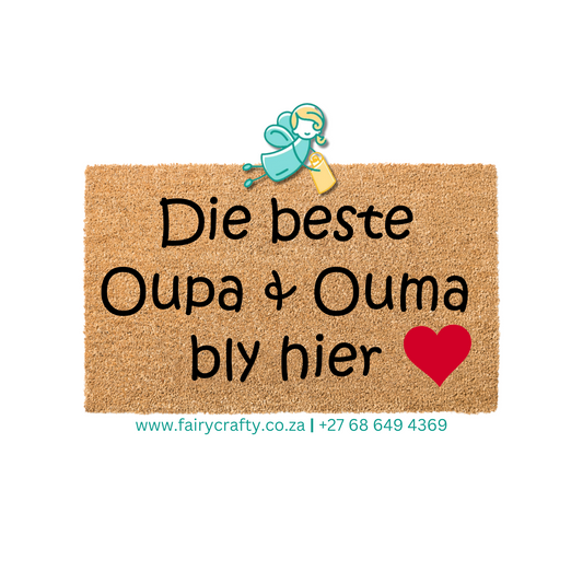 Doormat - Die beste Oupa & Ouma bly hier (Standard)
