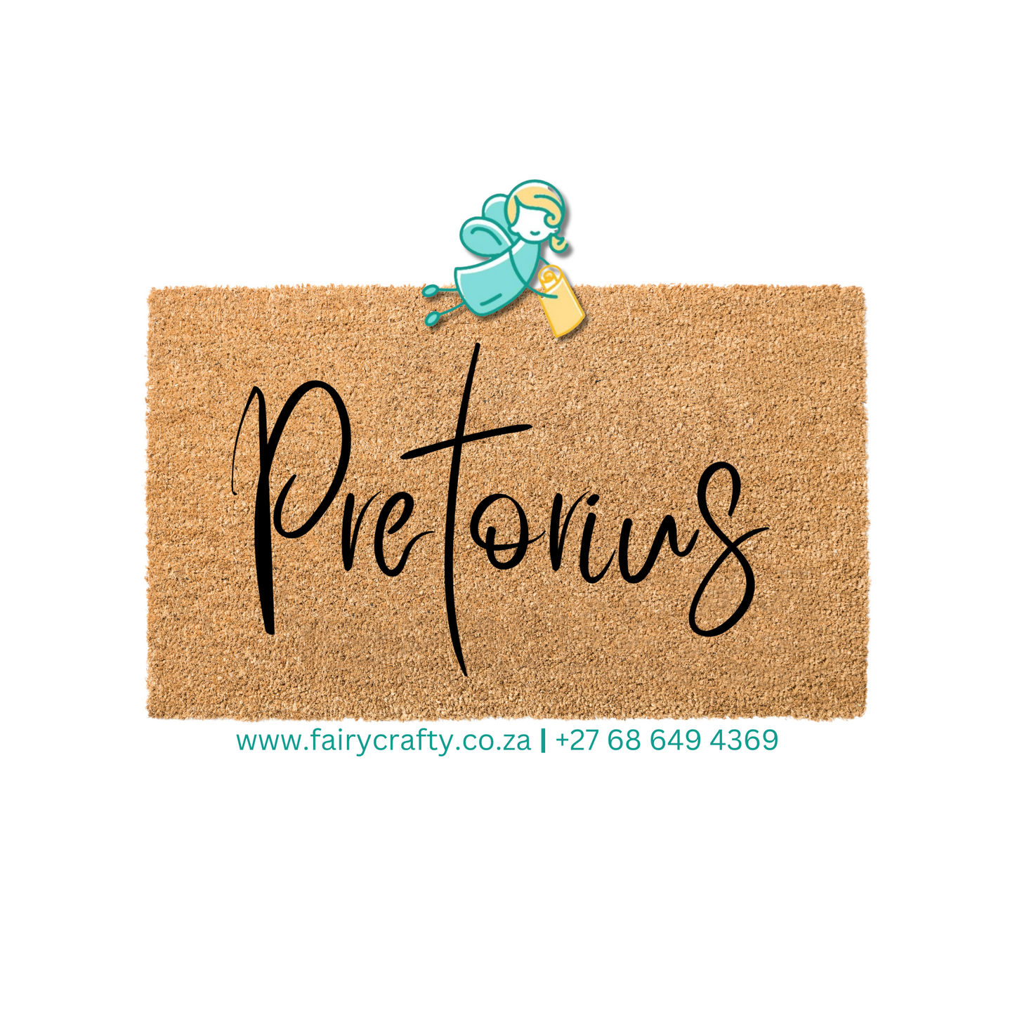 Doormat - Van/Surname single word (Personalised)