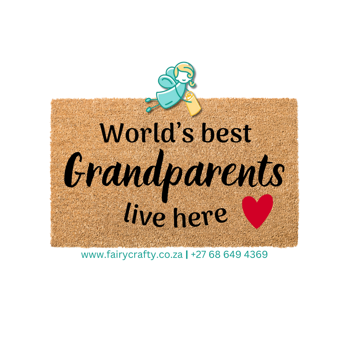 Doormat - World's best Grandparents live here (Standard)